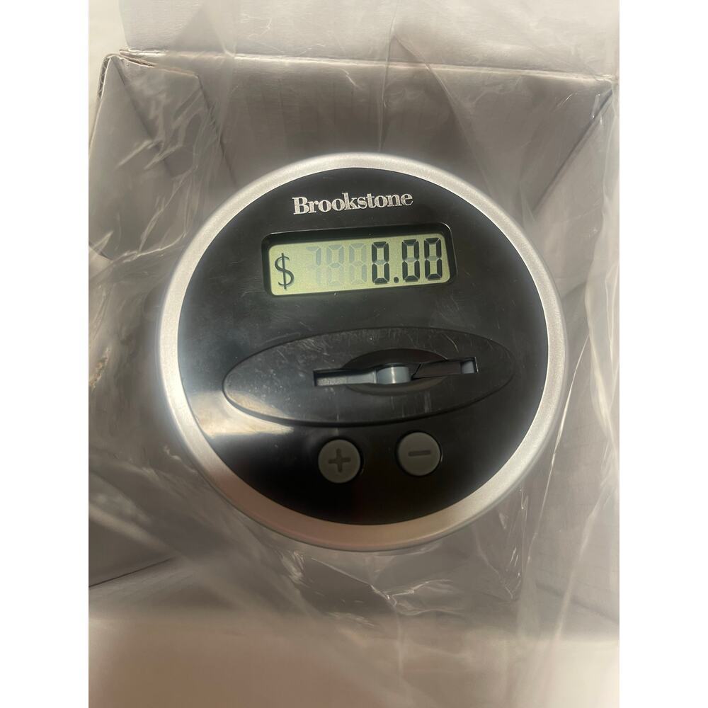 Brookstone Auto Count New Digital Coin Bank - Picture 4 of 8